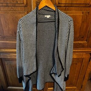 Merona Black and White Cardigan Sweater
